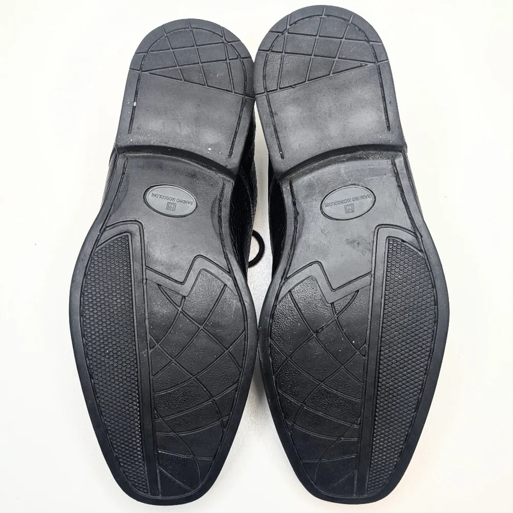 Sandro Moscoloni Black Leather Dress Shoes Men's Size 10.5